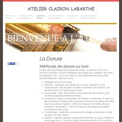 Atelier Clairon-Labarthe - Dorure