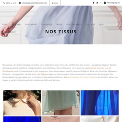 L'atelier de couture » Nos Tissus