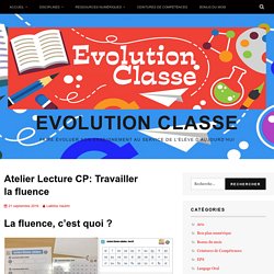 Atelier Lecture CP: Travailler la fluence – Evolution Classe