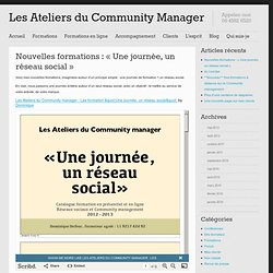 Les Ateliers du Community manager – Blog
