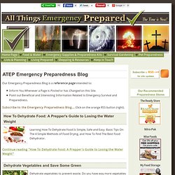 ATEP Emergency Preparedness Blog