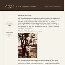 Atget: The Art of Documentary Photography