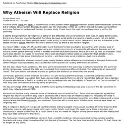 Why Atheism Will Replace Religion