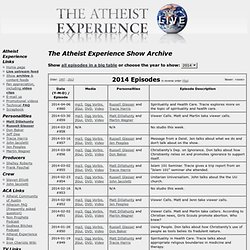 The Atheist Experience Show Archive