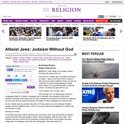 Atheist Jews: Judaism Without God