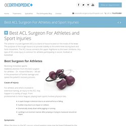 Howard Marans MD: Best ACL Surgeon For Athletes and Sport Injuries