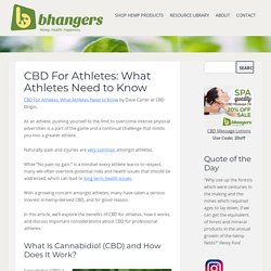 CBD For Athletes: What Athletes Need to Know