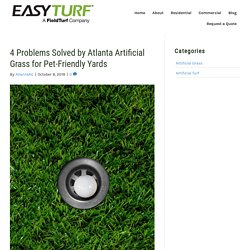 4 Issues Solved by Atlanta Artificial Grass for Pet-Friendly Lawns