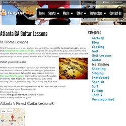 Atlanta GA Guitar Lessons