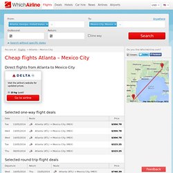 Atlanta to Mexico City - low cost airlines