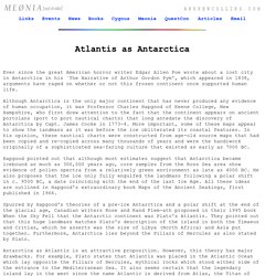 Atlantis as Antarctica