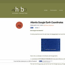 Atlantis Google Earth Coordinates