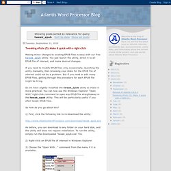 Atlantis Word Processor Blog: Search results for tweak_epub