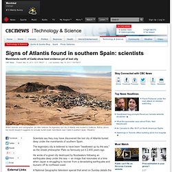 Signs of Atlantis found in southern Spain: scientists - Health