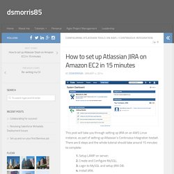 How to set up Atlassian JIRA on Amazon EC2 in 15 minutes