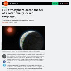 Full atmosphere-ocean model of a rotationally locked exoplanet