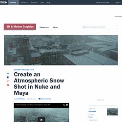 Create an Atmospheric Snow Shot in Nuke and Maya