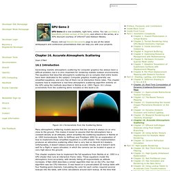 Chapter 16. Accurate Atmospheric Scattering