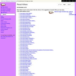 ATN-reading-lists - Read Alikes