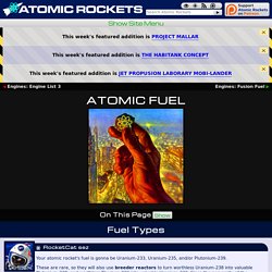 Atomic Fuel - Atomic Rockets