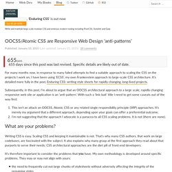 OOCSS/Atomic CSS are Responsive Web Design ‘anti-patterns’ – Ben Frain
