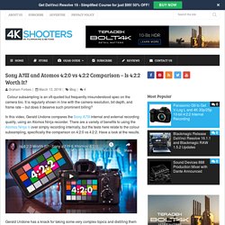 Sony A7III and Atomos 4:2:0 vs 4:2:2 Comparison - Is 4:2:2 Worth It?