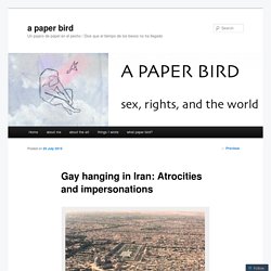 Gay hanging in Iran: Atrocities and impersonations