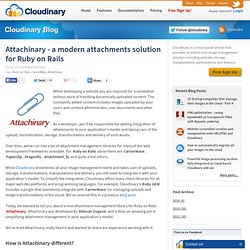Attachinary - a modern attachments solution for Ruby on Rails