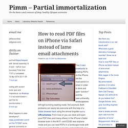How to read PDF files on iPhone via Safari instead of lame email attachments « Pimm - Partial immortalization