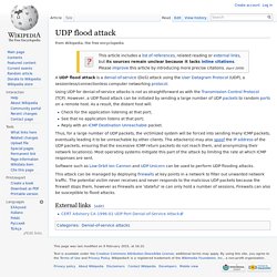 UDP flood attack