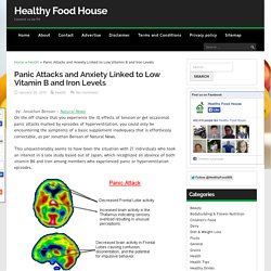 Panic Attacks and Anxiety Linked to Low Vitamin B and Iron Levels - Healthy Food House