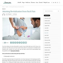 Attaining Revitalization from Back Pain - fitness and health advisor