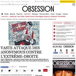 L'extrême-droite française, cible des Anonymous - Hacker ouvert - Le Nouvel Observateur