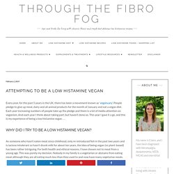 Attempting to be a low histamine vegan – Throughthefibrofog