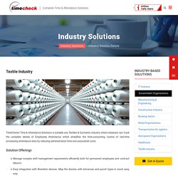 Time Management Solutions for Textile Industry - Timecheck Software