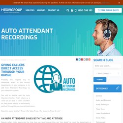 Auto Attendant Recordings