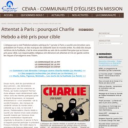 Attentat à Paris : pourquoi Charlie Hebdo a été pris pour cible — Communauté d'églises en mission