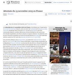 Attentats du 13 novembre 2015 en France