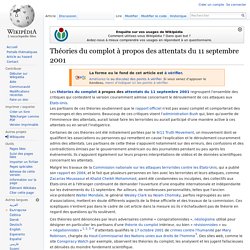 Théories du complot à propos des attentats du 11 septembre 2001