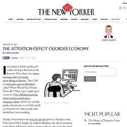 The Attention-Deficit-Disorder Economy