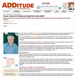 Career Advice: Finding Right Job for ADHD Adults
