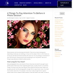 4 Things To Pay Attention To Before A Photo Session - BSM Digital Creatives
