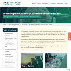 Tax Attorney Degree, Career and Salary Guide - Discover Accounting