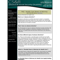 Medical power of attorney