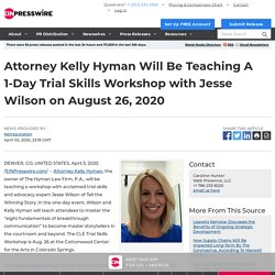 Attorney Kelly Hyman Will Be Teaching A 1-Day Trial Skills Workshop with Jesse Wilson on August 26, 2020