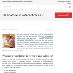 Tax Attorneys in Coconut Creek, FL