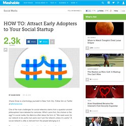 HOW TO: Attract Early Adopters to Your Social Startup