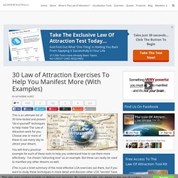 30 Law of Attraction Exercises To Help You Manifest More (With Examples)