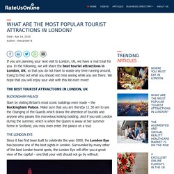 Best Tourist Attractions in London, UK for Sightseeing