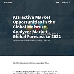 Attractive Market Opportunities in the Global Moisture Analyzer Market - Global Forecast to 2022
